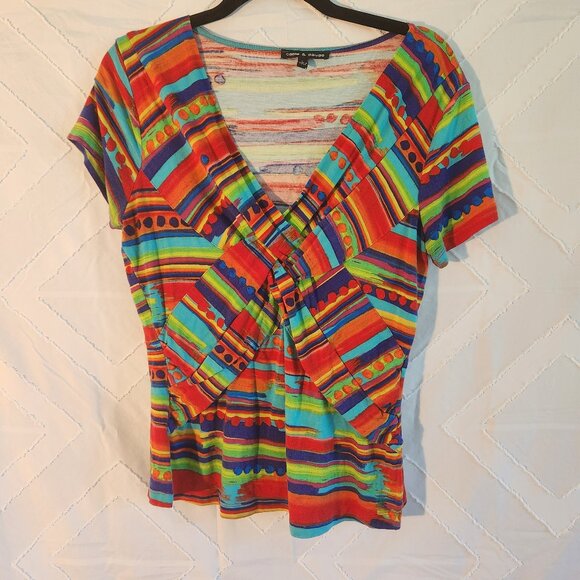 Cable & Gauge L multicolor top - Picture 1 of 7